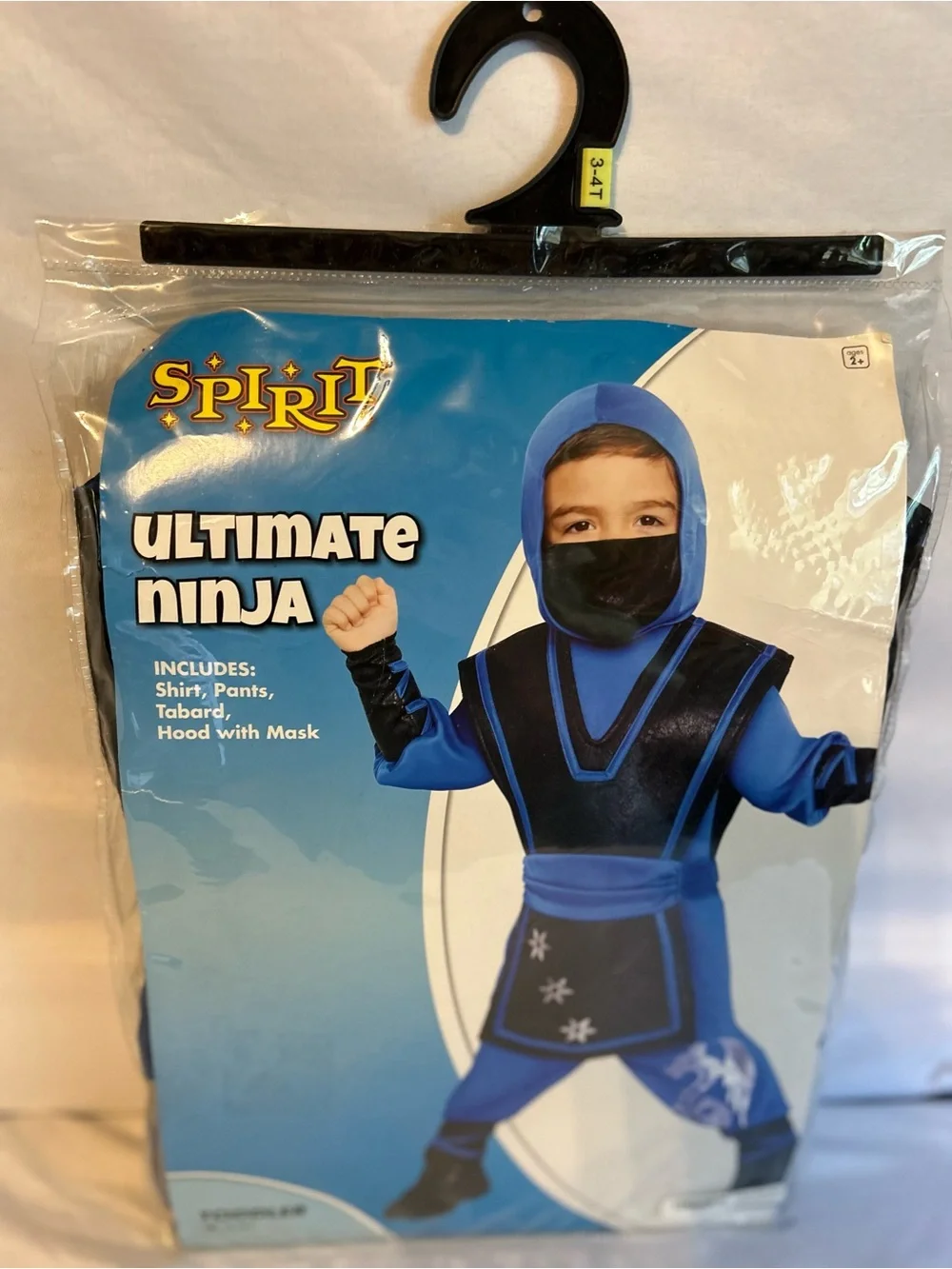 NEW Spirit Halloween Ultimate Ninja Toddler Costume 3-4T - Blue